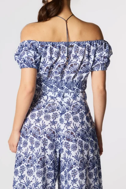 Top Sangallo Blu "Talia" - immagine 2
