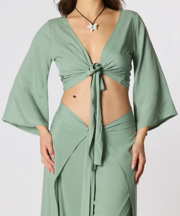 Blusa Pareo Salvia