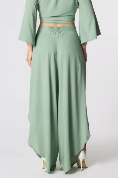Sage wrap around pants "Silvìa" - Image 4