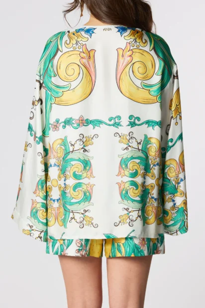 Camicia Kimono in Twill di Seta "Naidea" - immagine 2