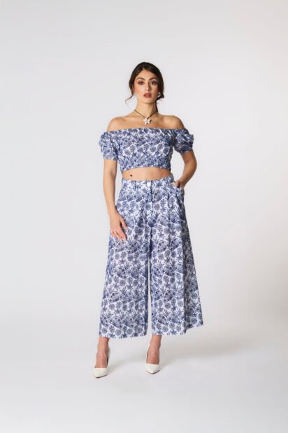 Top Sangallo Blu "Talia" - immagine 3