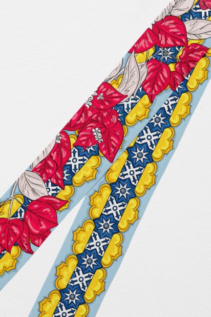 Silk twilly "Ravello" - Image 2