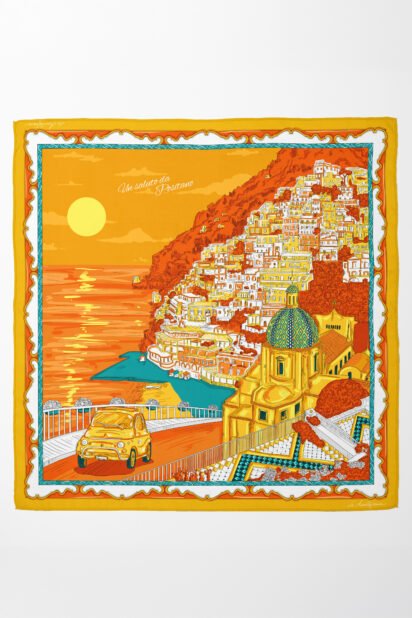 Foulard "Un saluto da Positano"