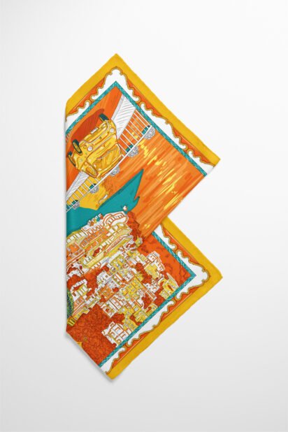 Silk scarf "Un saluto da Positano" - Image 3
